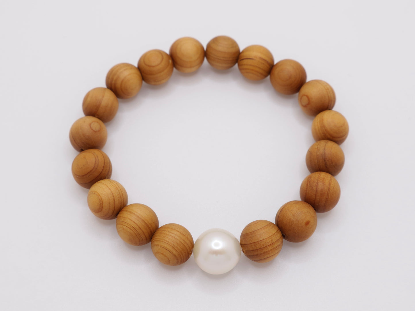 Sandalwood Pearl Bracelet