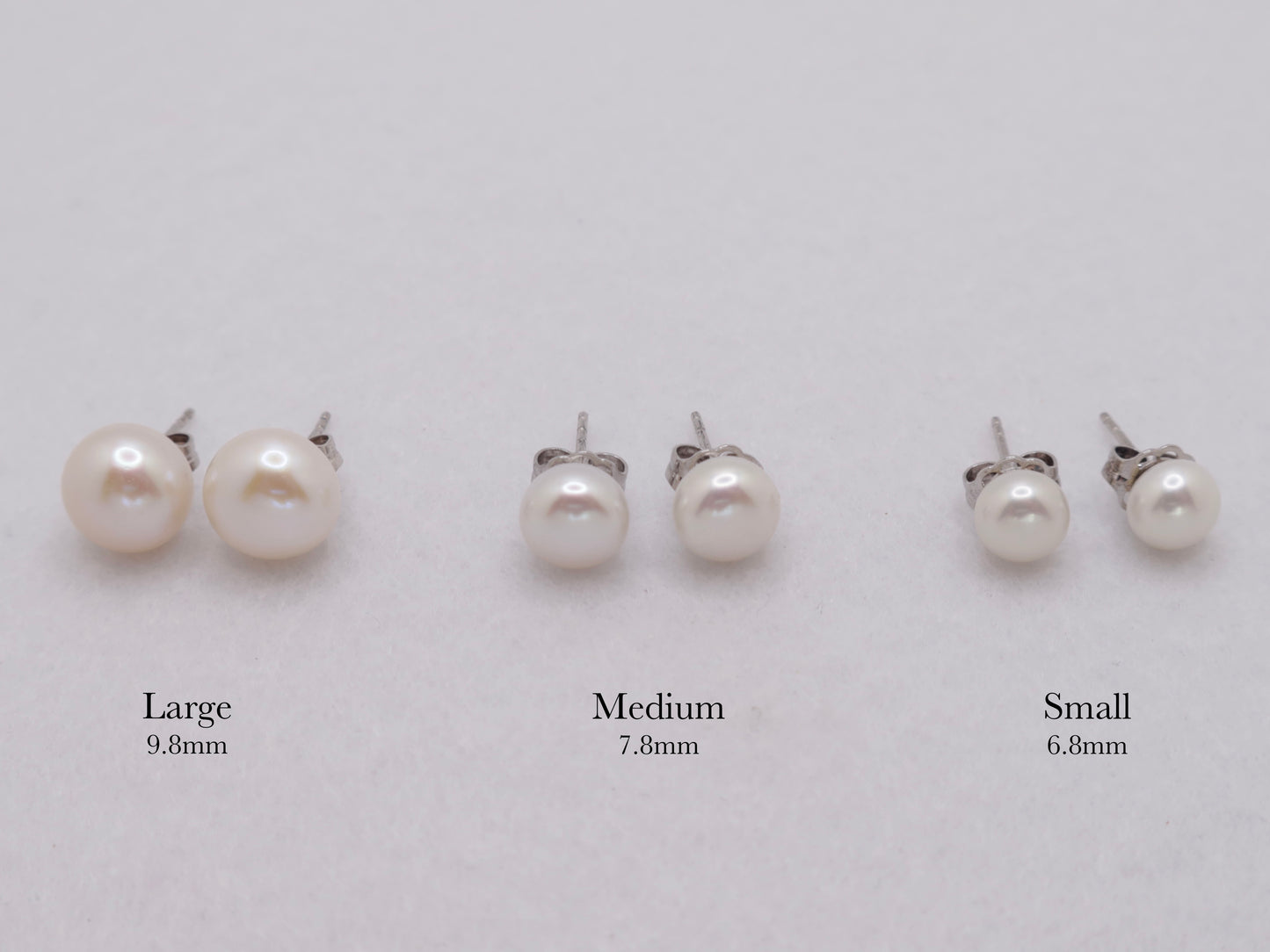 Freshwater Pearl Studs Silver
