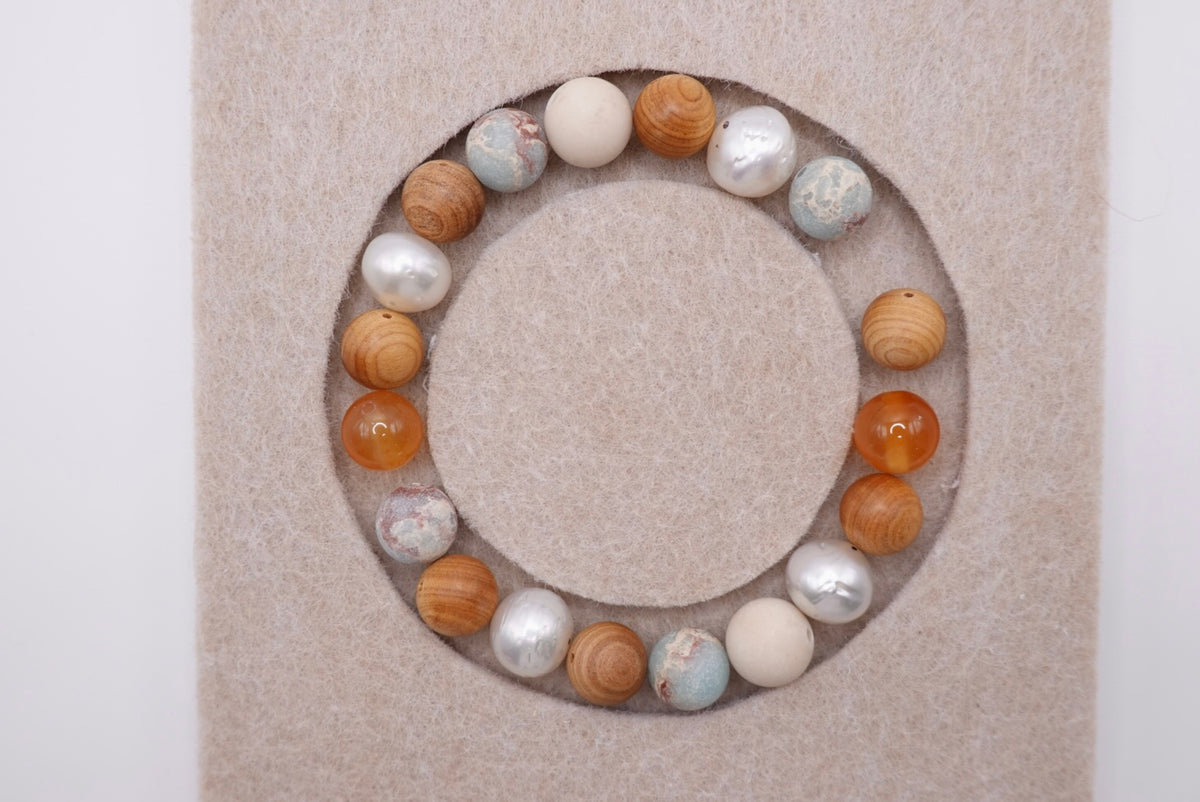 Custom four pearl bracelet
