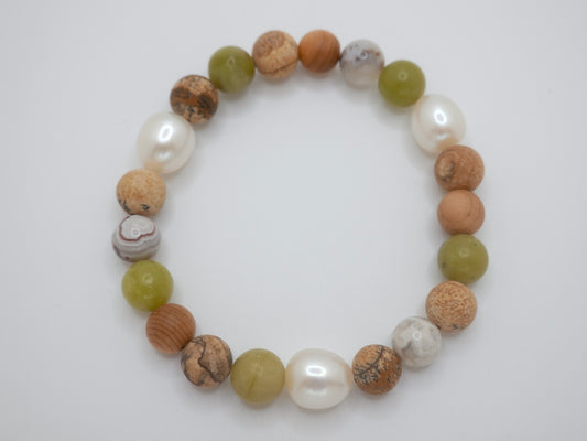 8mm Birdflower Bracelet