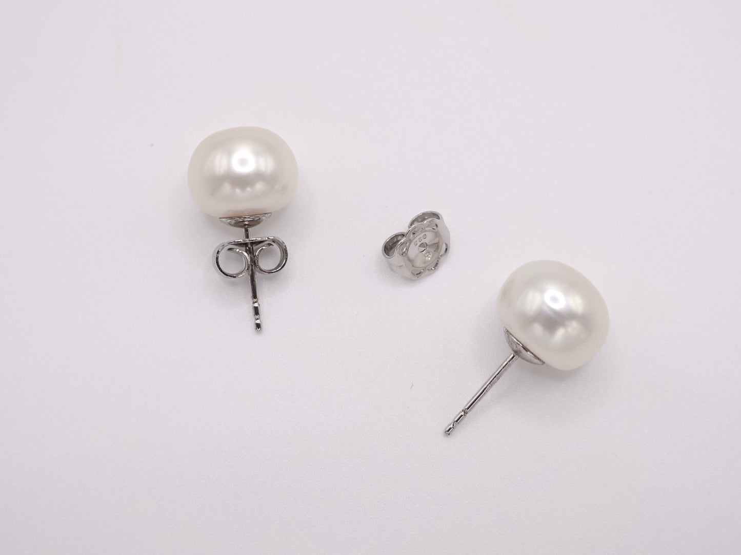 Freshwater Pearl Studs Silver