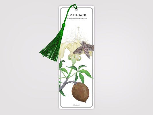Boab & Hawk Moth Bookmark