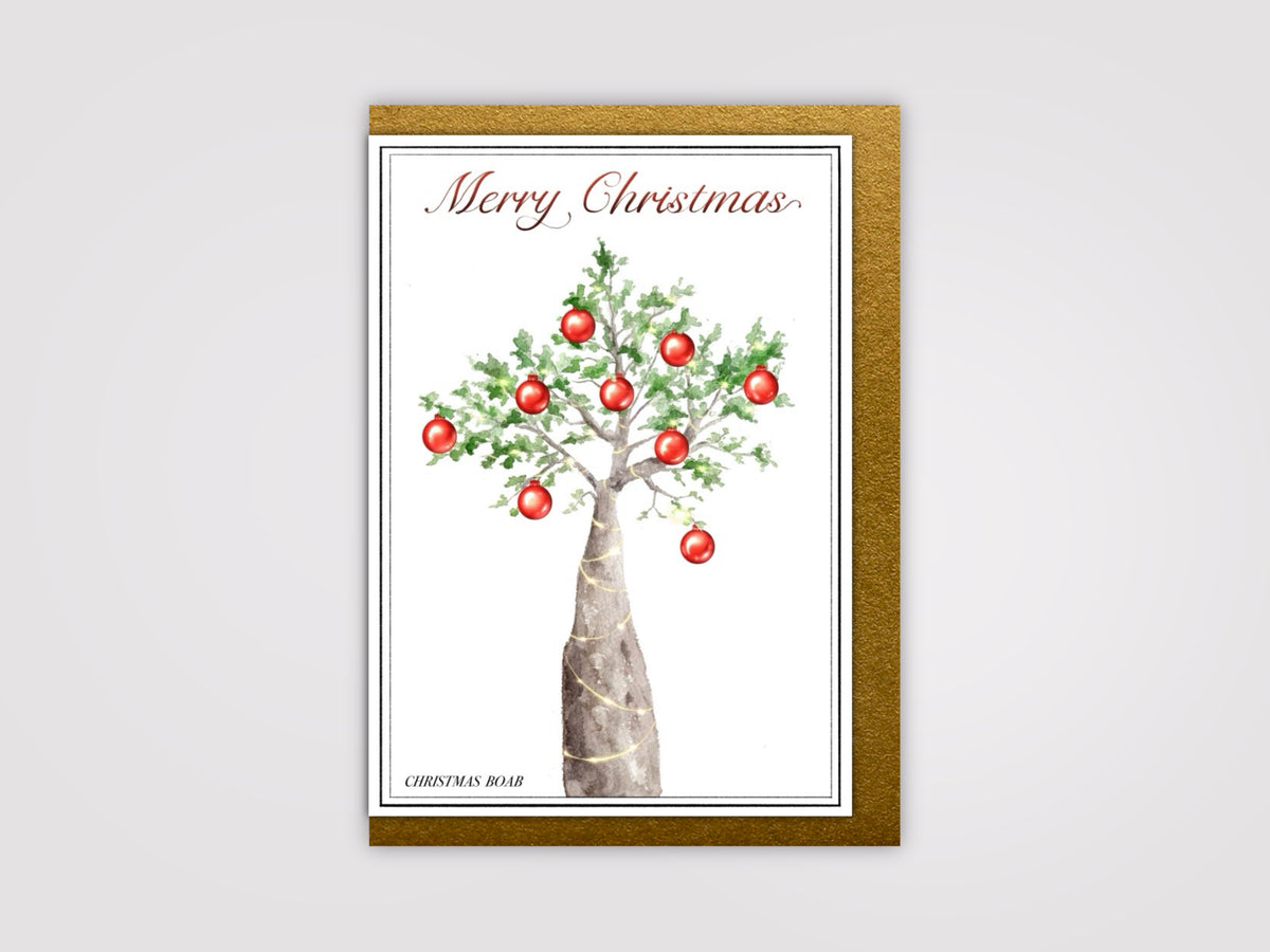 Christmas Boab Tree Card