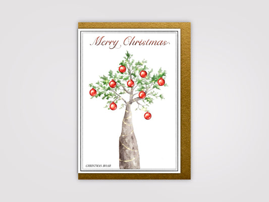 Christmas Boab Tree Card