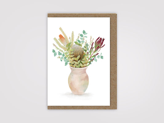 Wildflower Vase Card