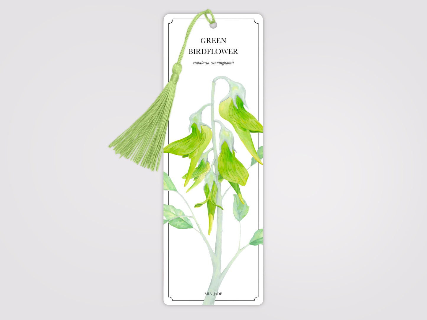 Green Birdflower Bookmark